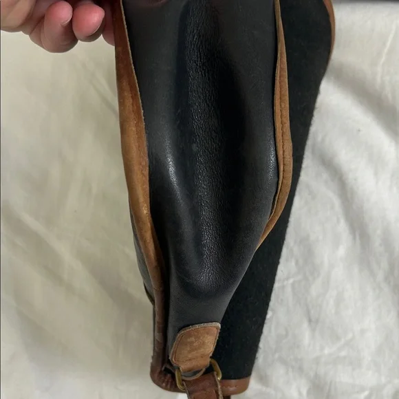 COACH Black and Brown Leather Crossbody Bag - Picture 6 of 11